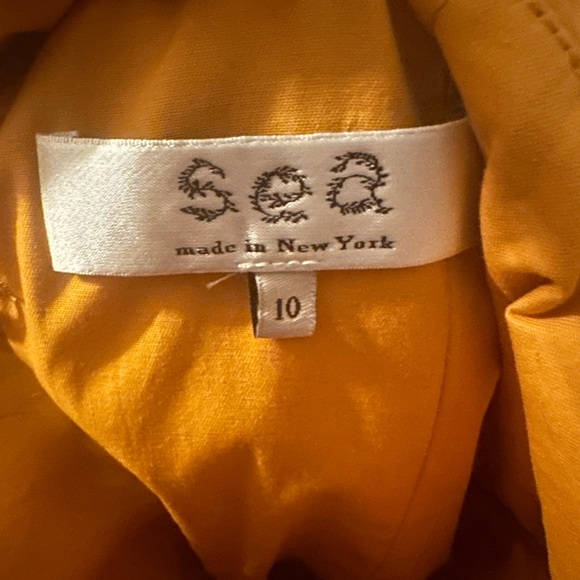 Sea New York lace back Maxi dress in mustard color - Picture 3 of 6